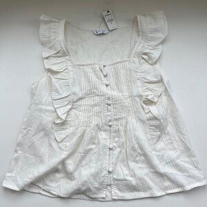 NWT Express Flowy Ruffled Tank Top (XS)